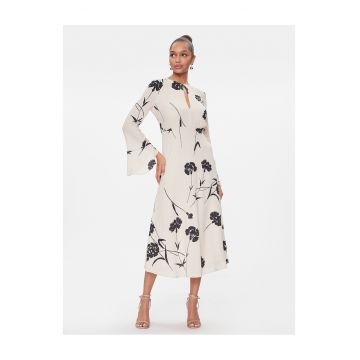 Rochie de cocktail Femei -  Vascoza - Ecru - 100% poliester -