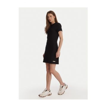 Rochie de zi -  neagra - poliester