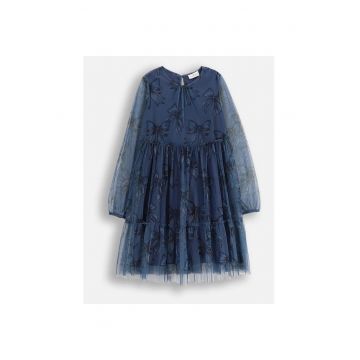 Rochie midi evazata cu imprimeu floral -