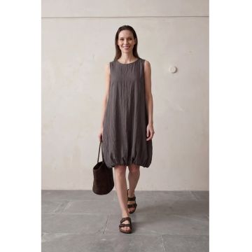 Rochie Mini -  Lejera - Gri Antracit - 100% Lyocell