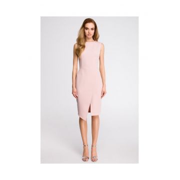 Stil Rochie mini de dama Anghangwain S105 roz pudra - Roz