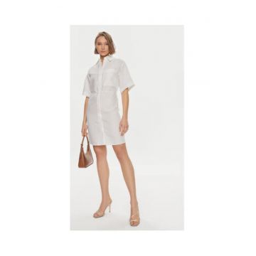 Rochie camasa Dama -  Alb - 70% lyocell - 30% in