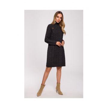 Rochie dama -  Acril/Poliamida - Negru - Gri grafit