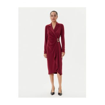 Rochie de cocktail -  bordeaux - poliester -