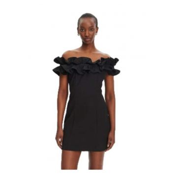 Rochie de cocktail pentru femei -  sintetic - negru -