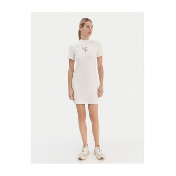 Rochie de zi -  bumbac - ecru - 92% bumbac