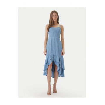 Rochie din denim -  Lyocell - albastru - Albastru