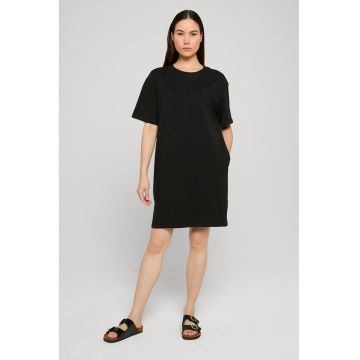 Rochie-tricou scurta cu buzunare - Black Onyx