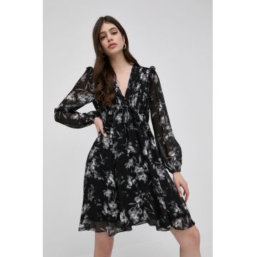 The Kooples rochie culoarea negru, mini, evazati