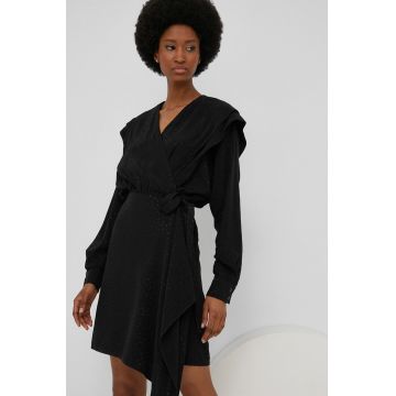Answear Lab rochie culoarea negru, mini, evazati