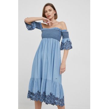 Pepe Jeans rochie Libby mini, evazati