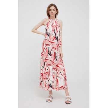 Sisley rochie culoarea rosu, midi, drept