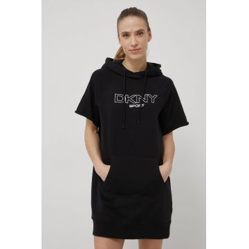 Dkny rochie culoarea negru, mini, oversize