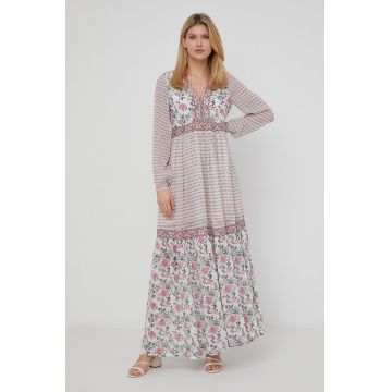 Pepe Jeans rochie Joli maxi, evazati