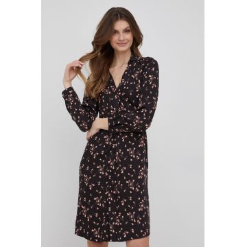 Sisley rochie culoarea negru, mini, evazati