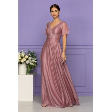 Rochie de ocazie din voal cu glitter Atlanta Rose
