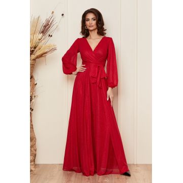 Rochie de ocazie din voal cu glitter Ophelia Rosie