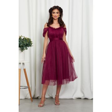 Rochie Queeny Bordo