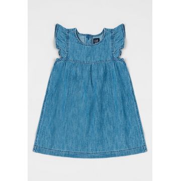 Rochie din chambray cu croiala in A