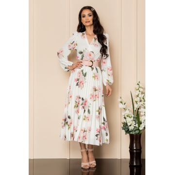 Rochie Malina Alb Floral