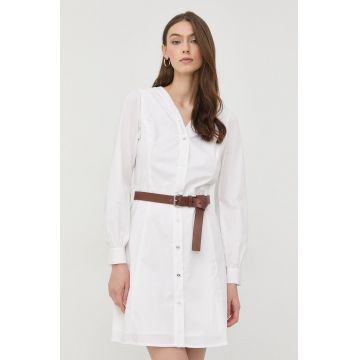 MICHAEL Michael Kors rochie culoarea alb, mini, evazati