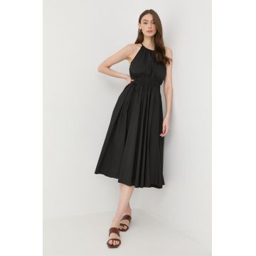 MICHAEL Michael Kors rochie culoarea negru, midi, evazati