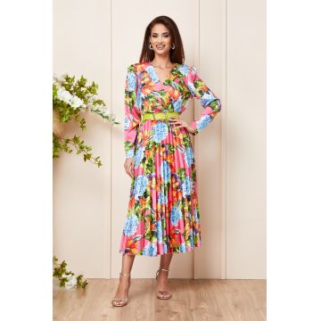 Rochie Alevia Roz Multicolora