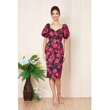 Rochie Candy Ciclam Floral
