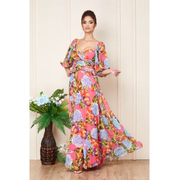 Rochie Priscilla Roz Multicolora