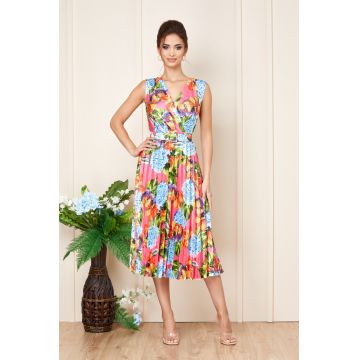 Rochie Simone Roz Multicolora