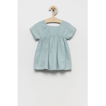 United Colors of Benetton rochie din in pentru copii mini, evazati