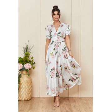 Rochie Edith Alb Floral