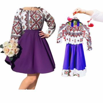 Set rochii stilizate traditional Mama si Fiica 60