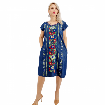 Rochie din Denim traditionala Sanda 65