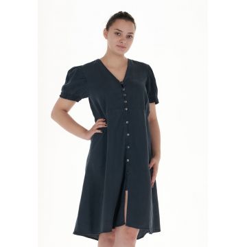 Rochie lejera de dama - din denim - subtire - verde