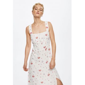 Rochie midi cu imprimeu floral