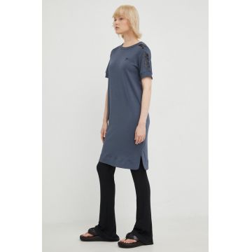 G-Star Raw rochie din bumbac culoarea albastru marin, mini, drept