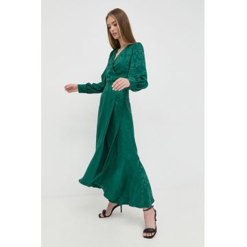 Ivy Oak rochie culoarea verde, maxi, drept