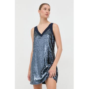 MAX&Co. rochie culoarea albastru marin, mini, drept
