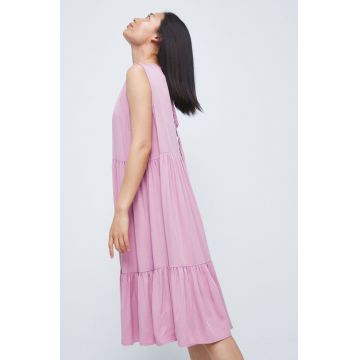 Medicine rochie culoarea roz, mini, evazati Medicine rochie culoarea roz, mini, evazati