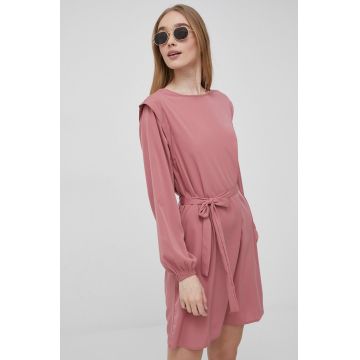 JDY rochie culoarea roz, mini, drept