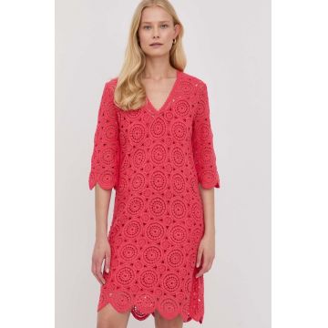 MAX&Co. rochie culoarea roz, mini, drept