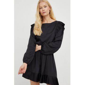 The Kooples rochie culoarea negru, mini, evazati