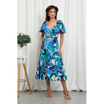 Rochie Ylda Albastra Multicolora