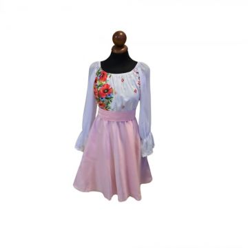 Rochie Traditionala stilizata cu maci 18
