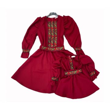 Set rochii stilizate traditional Mama si Fiica 62