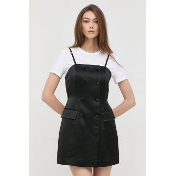 Miss Sixty rochie și tricou culoarea negru, mini, mulata