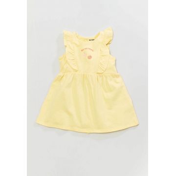 Rochie-camasa evazata cu volane Rochie-camasa evazata cu volane
