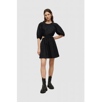 AllSaints rochie culoarea negru, mini, evazati