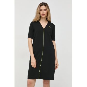 Karl Lagerfeld rochie culoarea negru, mini, drept